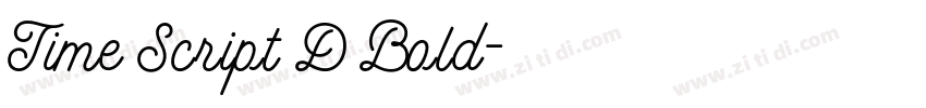 Time Script D Bold字体转换